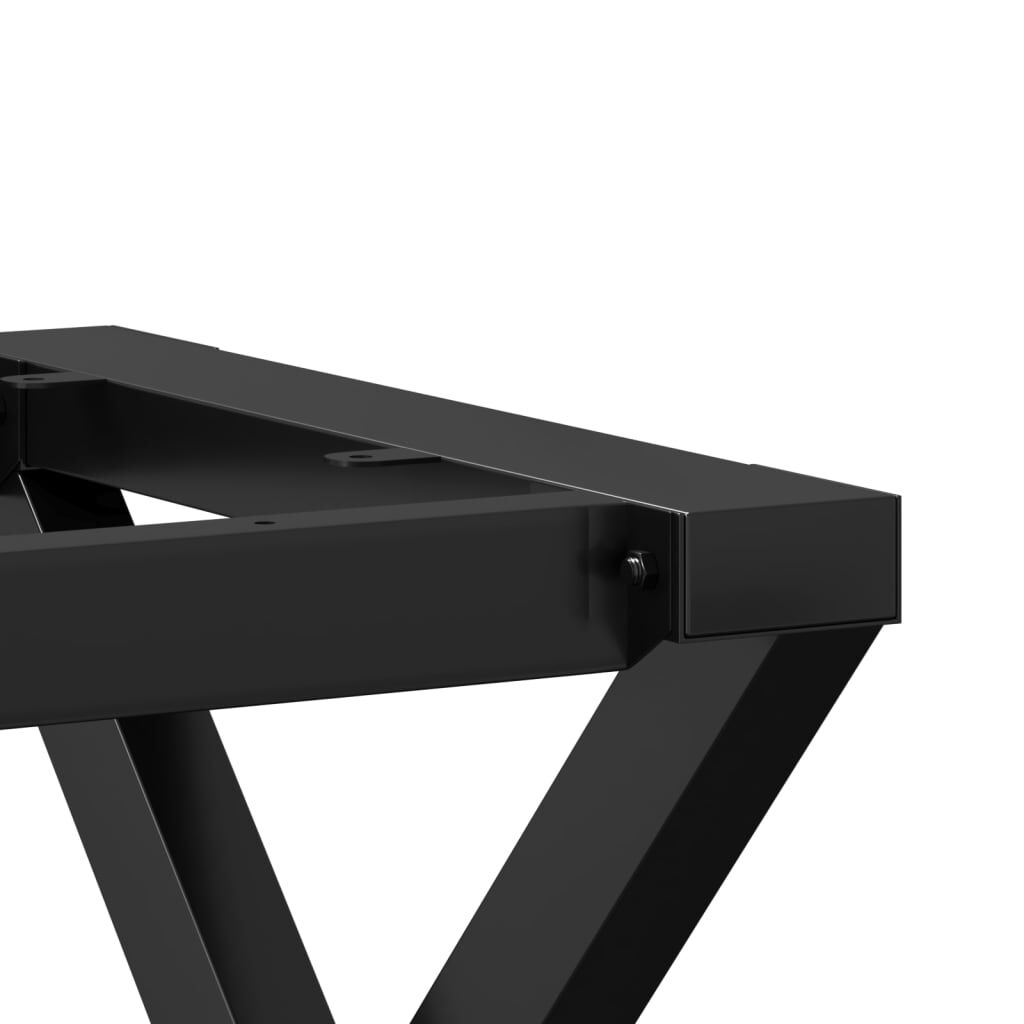 Esstisch-Gestell in X-Form 120x60x73 cm Stahl