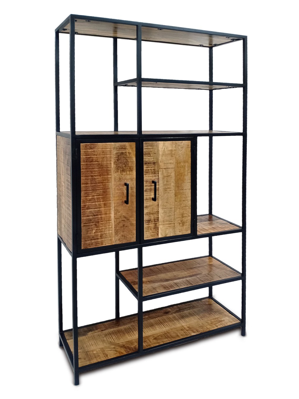 Bücherregal Regal Schrankfach 100x193x36cm Liverpool Metall-Gestell Bücherregal Regal Schrankfach 100x193x36cm Liverpool Metall-Gestell