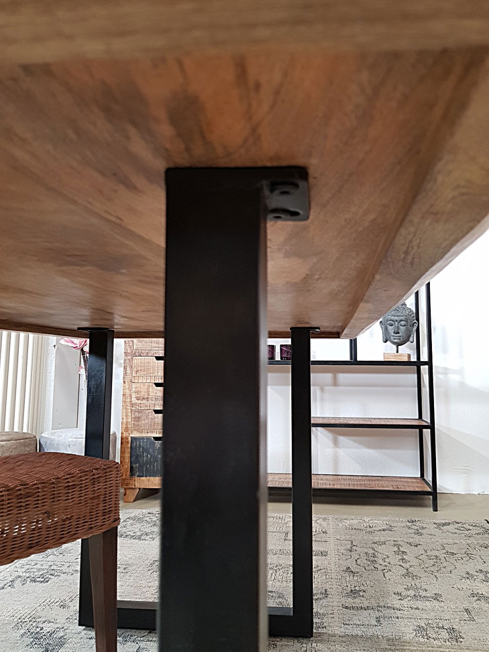 Esstisch Küchen Tisch Esszimmer Tisch Liverpool 120x80 160x90 u. 200x100 cm Mangoholz massiv