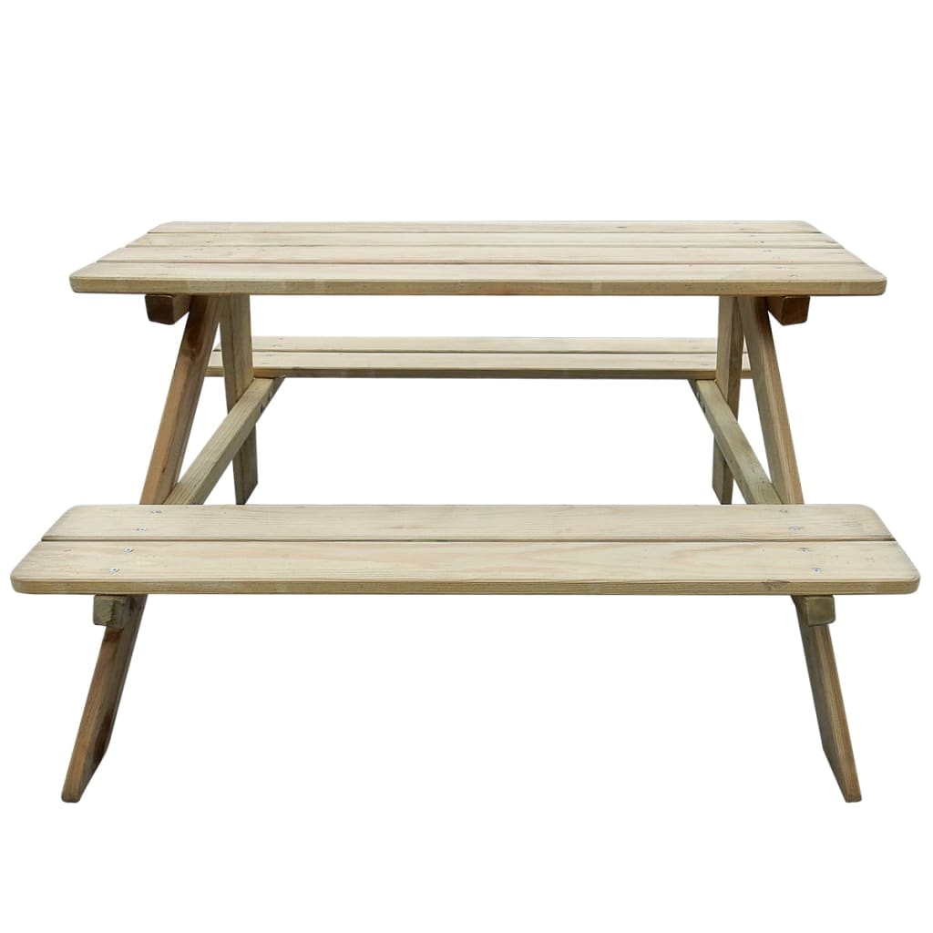 Kinder Picknicktisch 89x89x50cm Holz