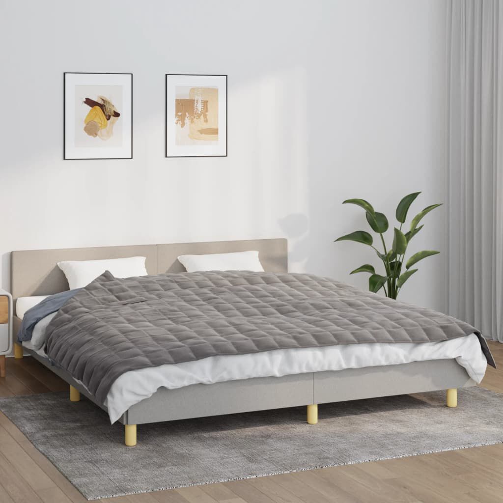 Gewichtsdecke Therapiedecke Grau 155x220cm 11 kg Stoff