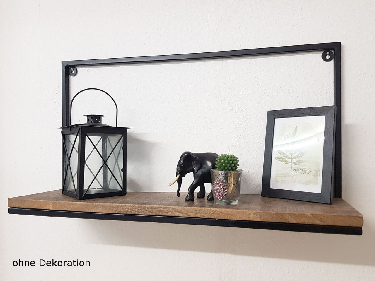 Bücher Regal Wandregal Bücherbord 75 x 40 x 20 cm Liverpool Metall-Gestell schwarz matt Bücher Regal Wandregal Bücherbord 75 x 40 x 20 cm Liverpool Metall-Gestell schwarz matt