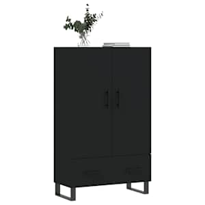 Modernes Highboard Schwarz Holzwerkstoff 69,5 x 31 x 115 cm für Wohnzimmer