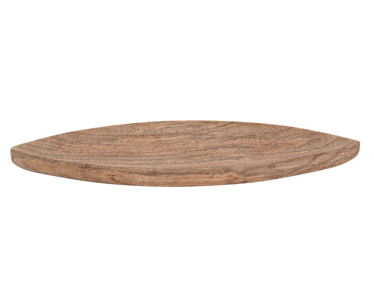 Dekoschale Holzschale B40xH3xT14cm Boot schiffförmig Mangoholz massiv