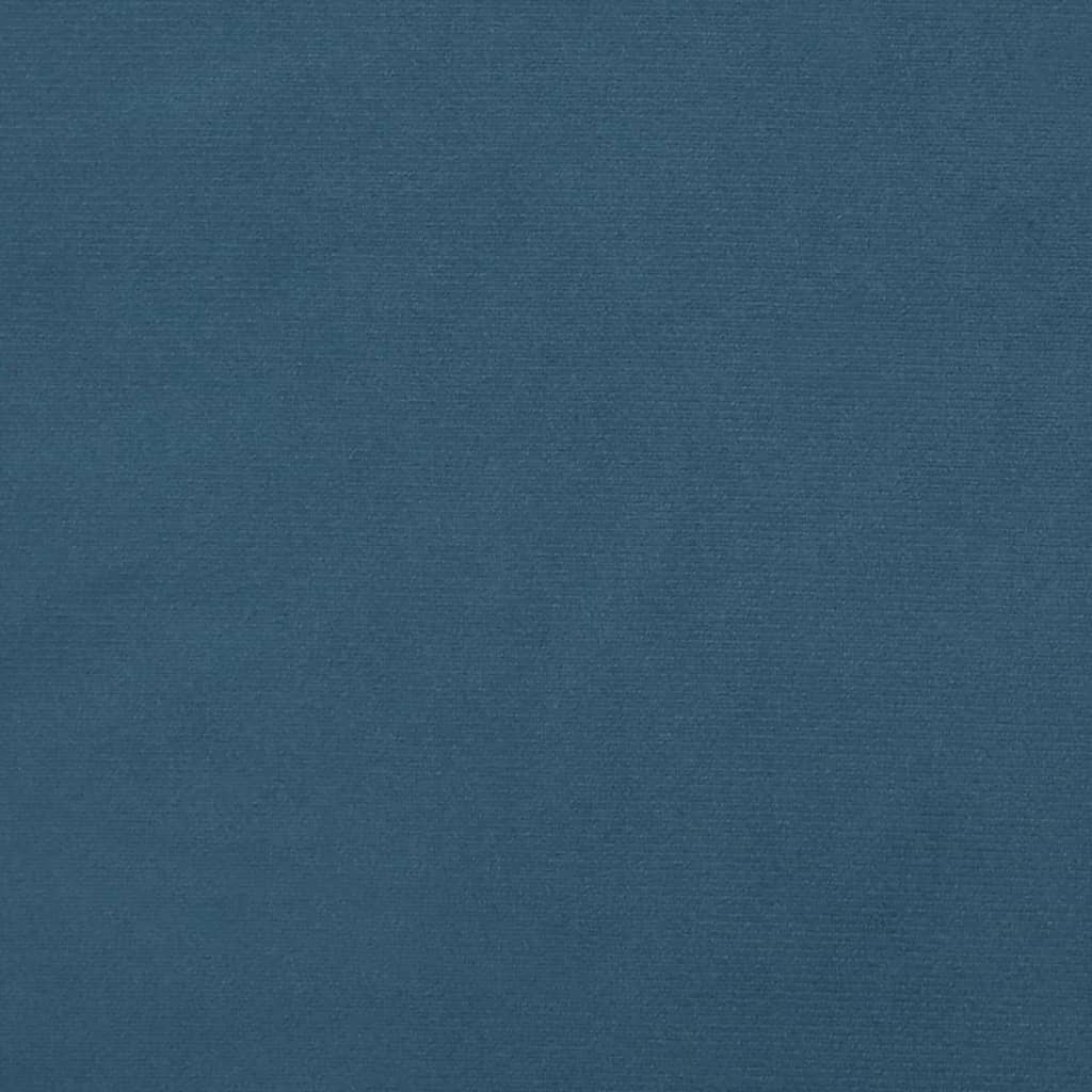 Kopfteile 2 Stk. Dunkelblau 90x5x78/88 cm Samt Weich Elegant Komfortabel 