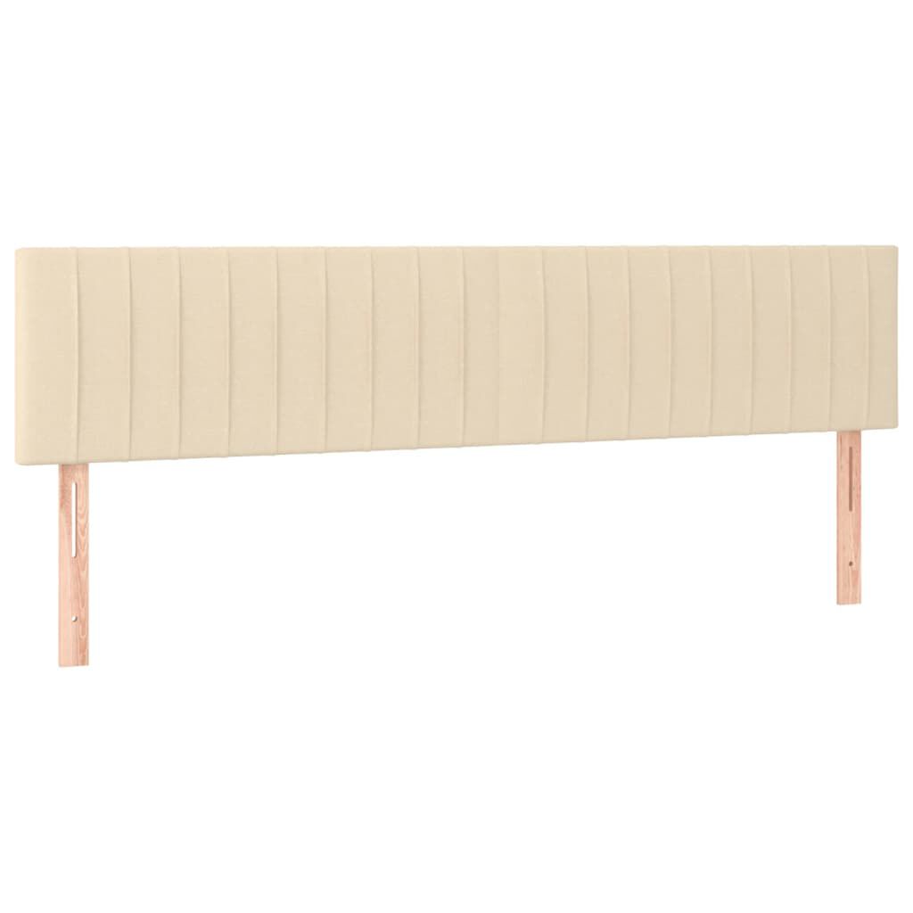 Kopfteil Bett Set 2 Stück Creme Polster 80 cm für Betten aller Art modern