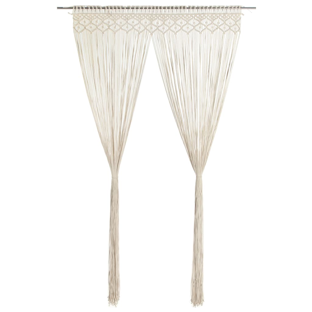 Makramee Vorhang 140x240 cm aus Baumwolle für elegantes Design stilvoll