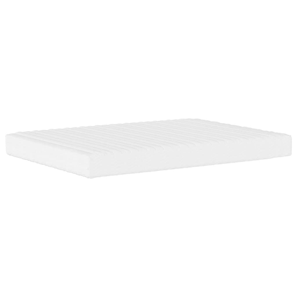 Komfortmatratze Weiß 120x200 cm aus Schaumstoff H2 H3 ergonomisches Liegen