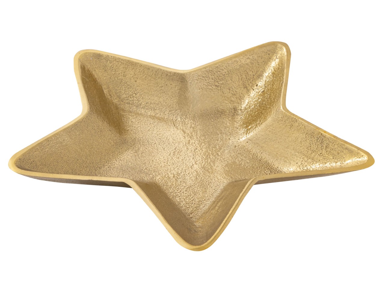 Dekoschalen Stern 2er Set Starlight gold o. silber Weihnachtsdeko Aluminium