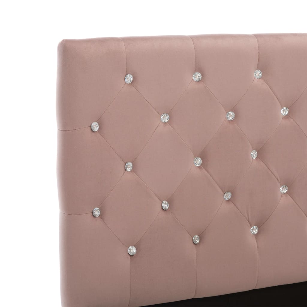 Bettgestell Rosa 90x200 cm Weicher Samt hochwertiger Look Modern stilvoll