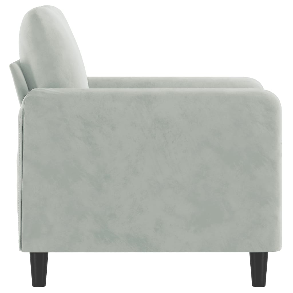 Sofa Couch 2-Sitzer Dunkelgrau 140 cm Samt elegant modern komfortabel gemütlich