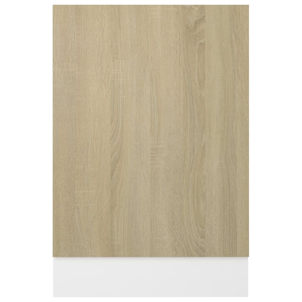 Spülmaschinenblende Verkleidung Küchenblende Geschirrspüler Frontplatte Sonoma-Eiche 45x3x67 cm 