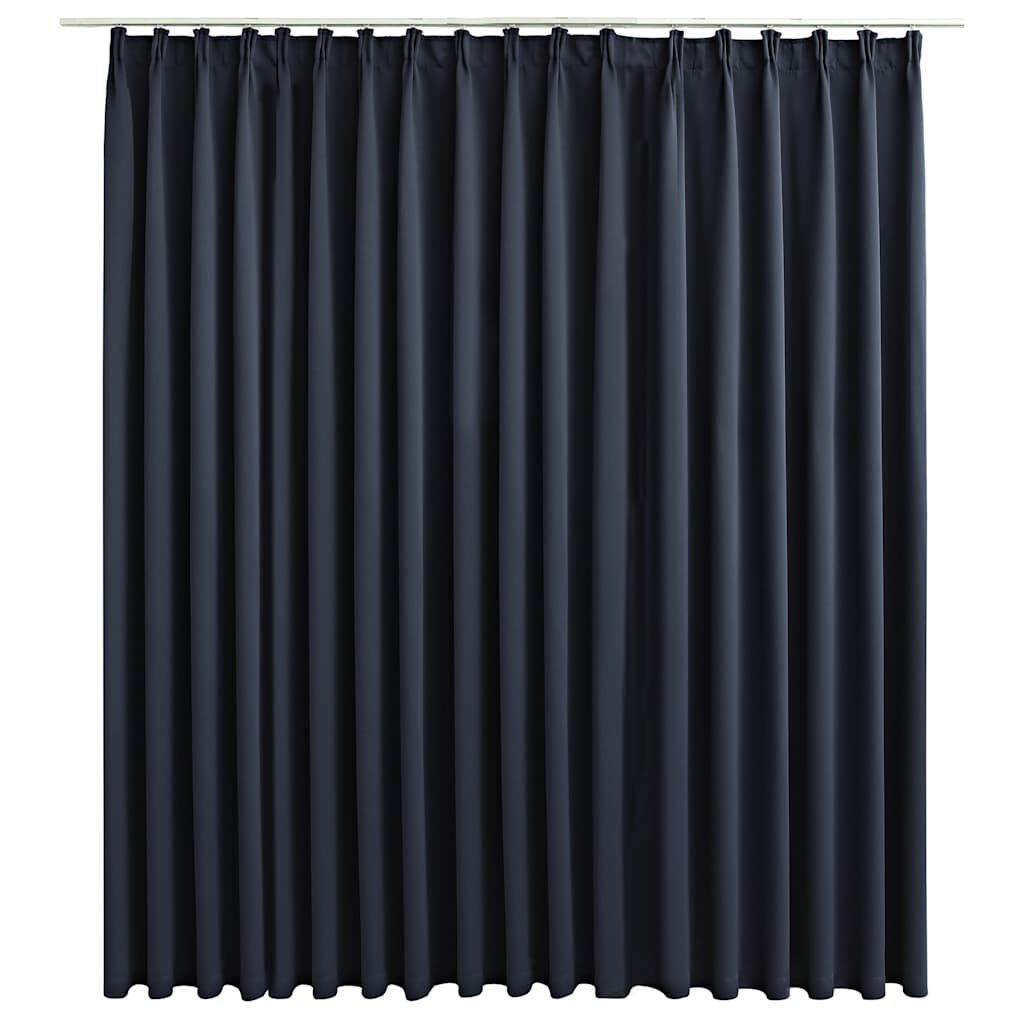 Verdunkelungsvorhang mit Haken Anthrazit 290 x 245 cm