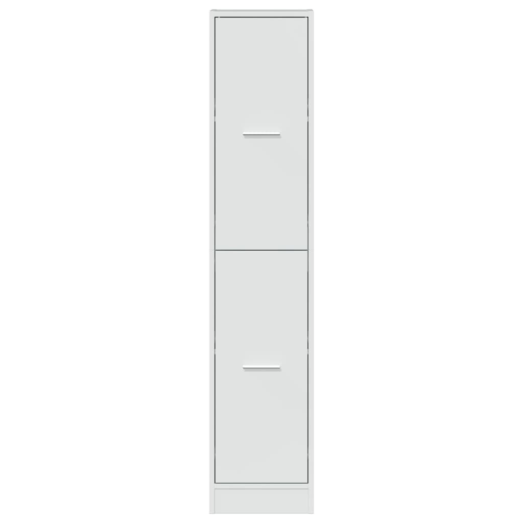 Apothekerschrank Hochglanz-Weiß 30x41x144,5 cm Holzwerkstoff