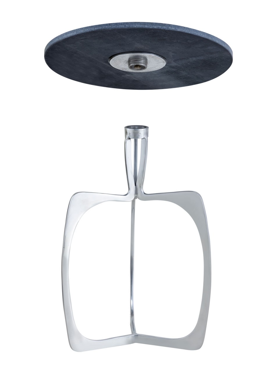 Beistelltisch Metall rund ø 45 x 56 cm Dekotisch Marmor Sohoo Gestell silber oder gold