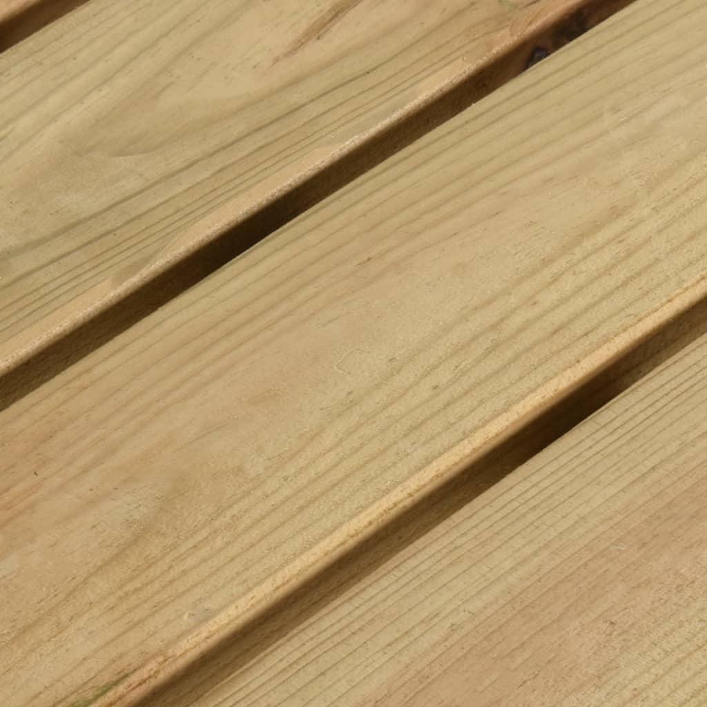Gartenbank 180 cm Imprägniertes Kiefernholz Sitzbank Holzbank Parkbank Outdoorbank Rustikal