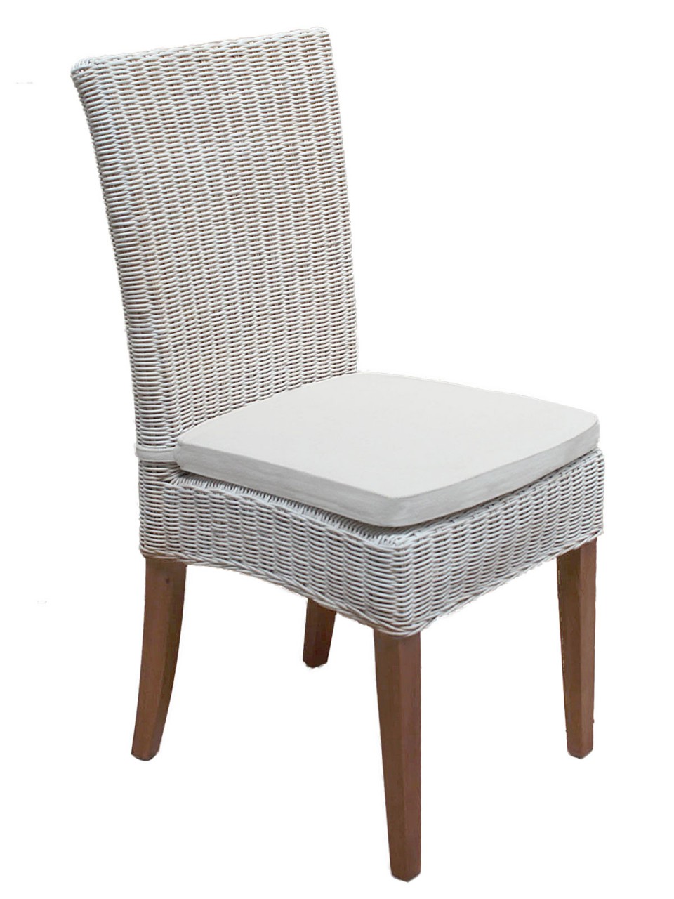 Esszimmer Stühle 6 Stück Rattanstühle Esstisch Stühle Wintergarten Cardine weiß