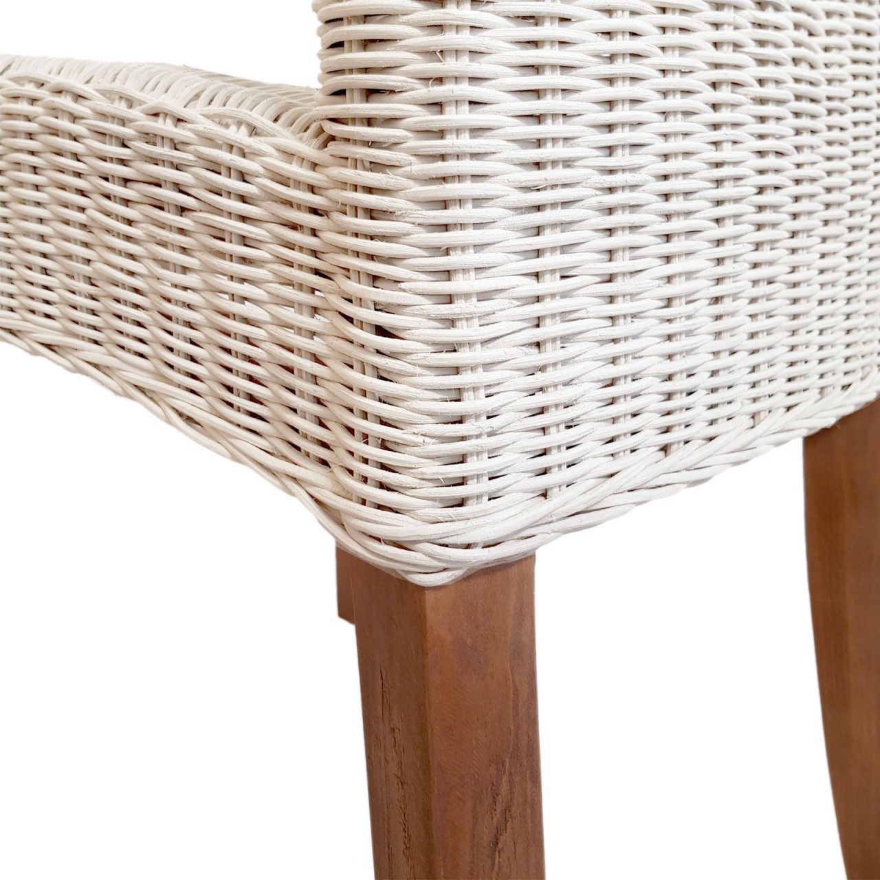 Esszimmer Stühle 6 Stück Rattanstühle Esstisch Stühle Wintergarten Cardine weiß
