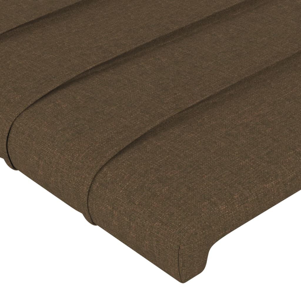 Kopfteil Dunkelbraun 90x5x78/88 cm Stoff