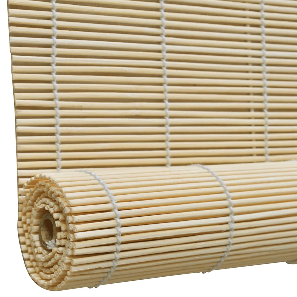 Rollo Bambus Bambusrollo Seitenzugrollo Sichtschutz 150x160cm Vorhang Natur