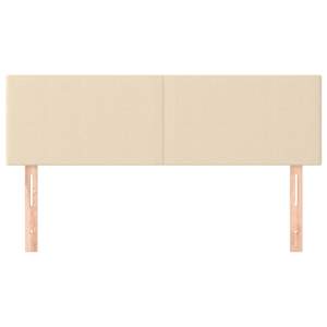 Kopfteil Set 2 Stück Creme 72,5,78/88 cm gepolstert aus Stoff modern