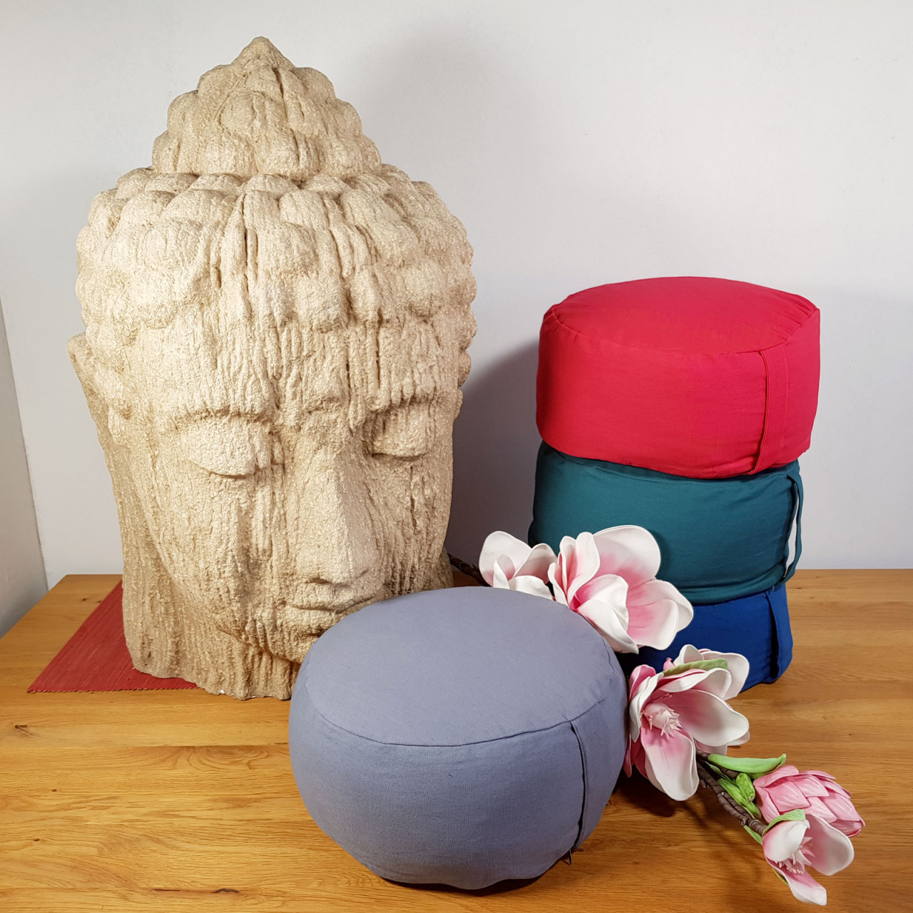 Yogakissen Meditationskissen Sitzkissen Bodenkissen Lotus rund H 14 x ø 31 cm Bezug waschbar Yogakissen Meditationskissen Sitzkissen Bodenkissen Lotus rund H 14 x ø 31 cm Bezug waschbar