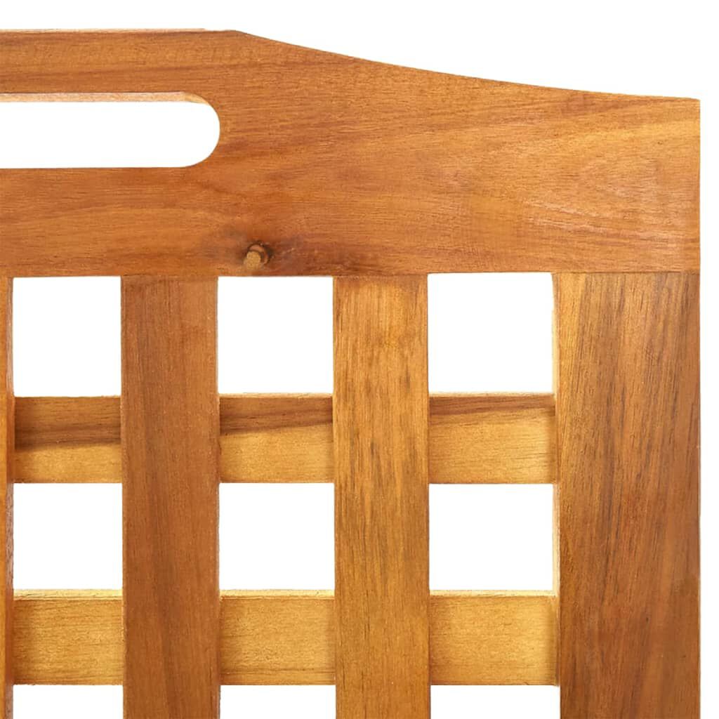 Raumteiler 4-teilig Massivholz Akazie 162 x 2 x 115 cm modern und dekorativ