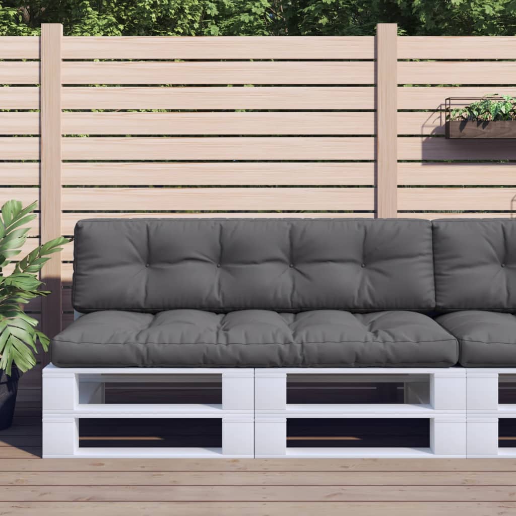 Palettenkissen Set 2 Stück Anthrazit Stoff, für Indoor und Outdoor Nutzung. Palettenkissen Set 2 Stück Anthrazit Stoff, für Indoor und Outdoor Nutzung.