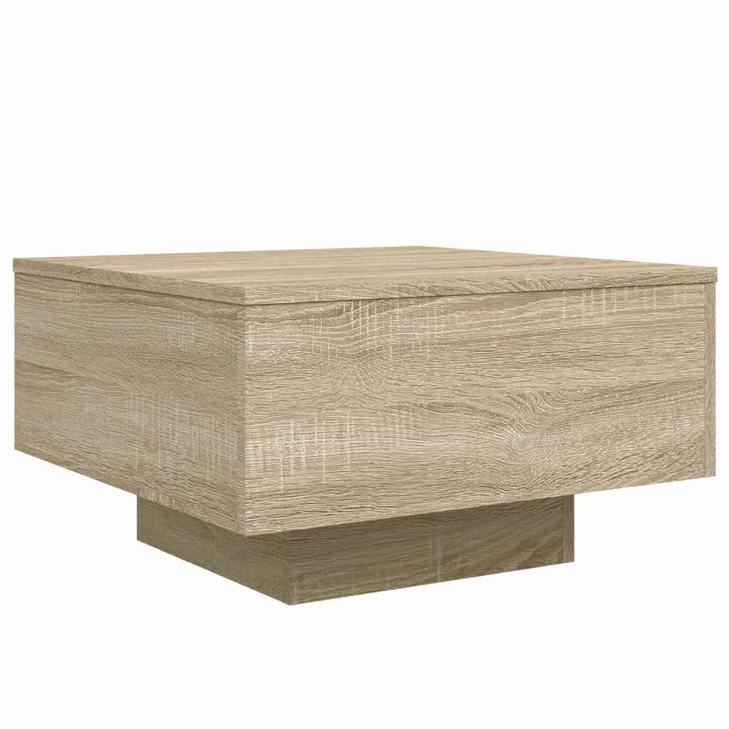 ouchtisch in Sonoma Eiche Holzwerkstoff 55x55x31 cm modern und kompakt