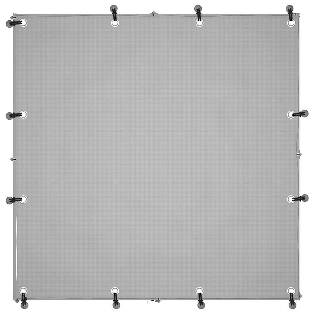 Hundezwinger aus schwarzem Stahl 110 x 110 x 110 cm sicher und stabil