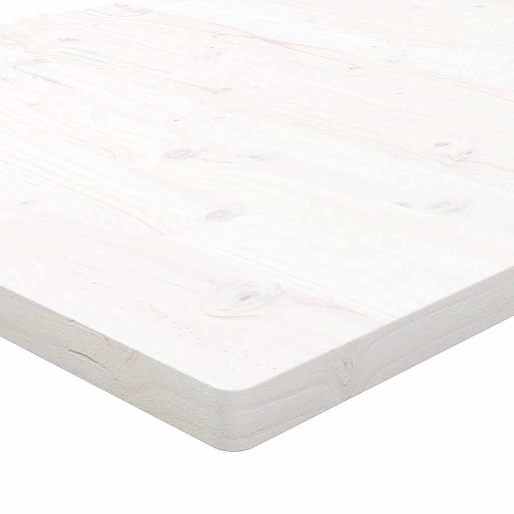 Schreibtischplatte Weiß 110x60x2,5 cm Massivholz Kiefer