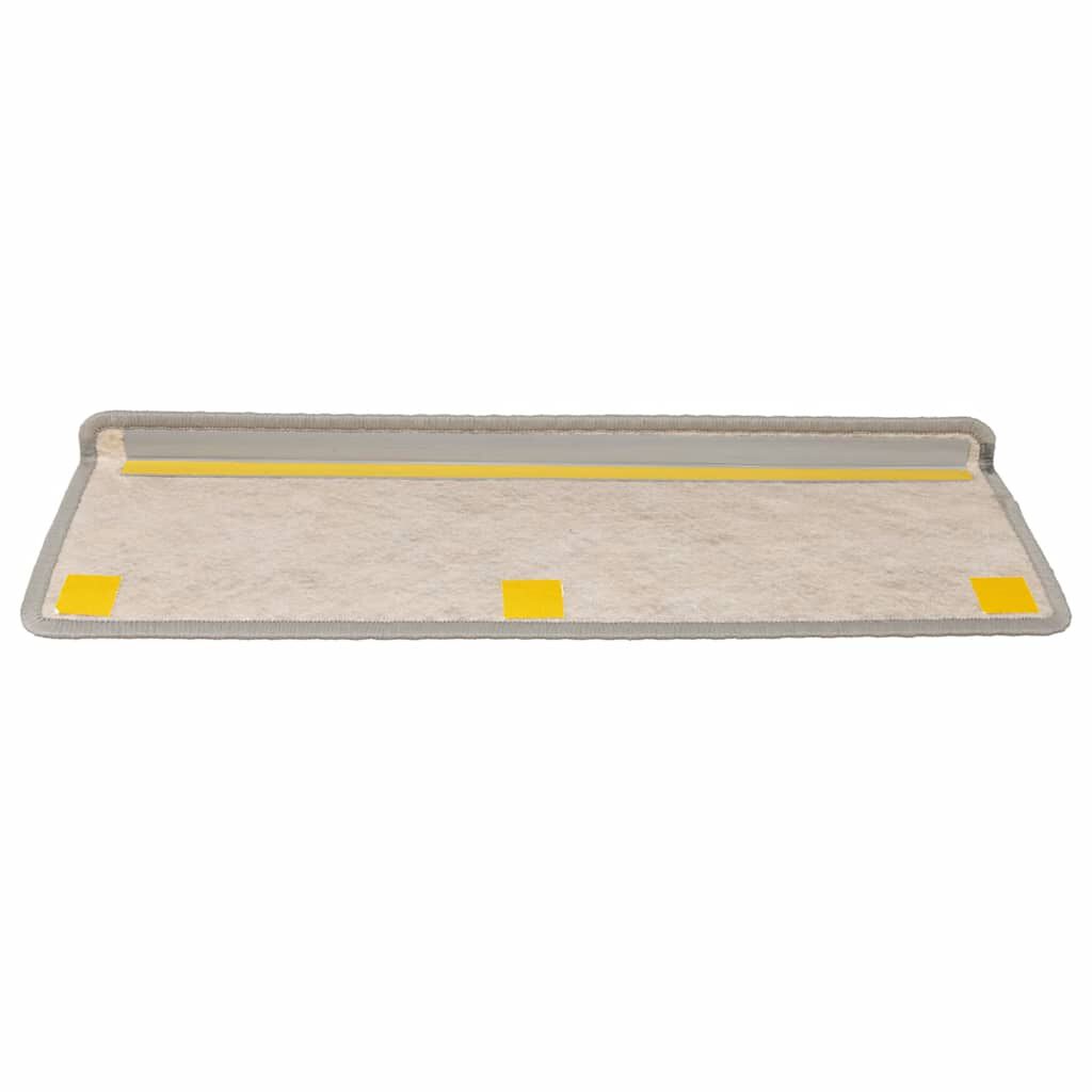 Treppenmatten Selbstklebend Sisal-Look 15 Stk. 65x21x4 Platina
