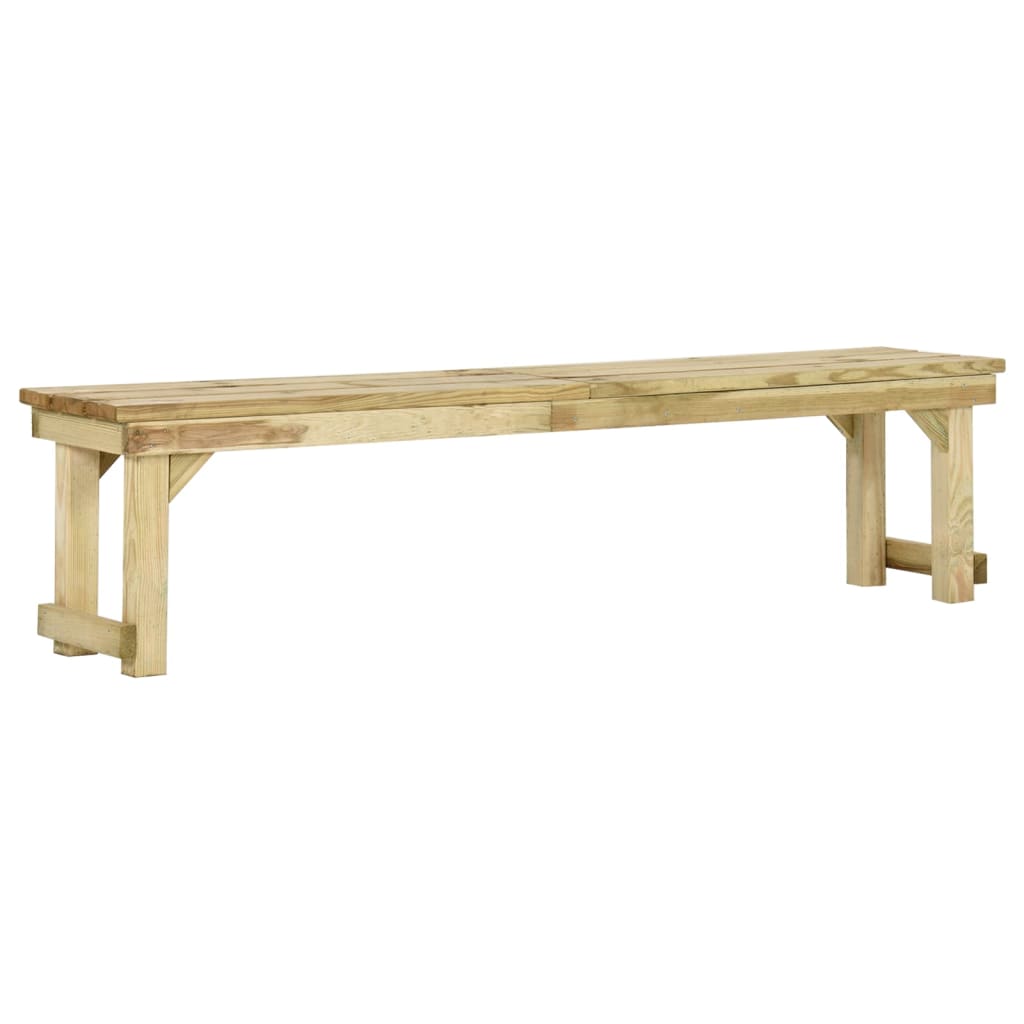 Gartenbank 180 cm Imprägniertes Kiefernholz Sitzbank Holzbank Parkbank Outdoorbank Rustikal