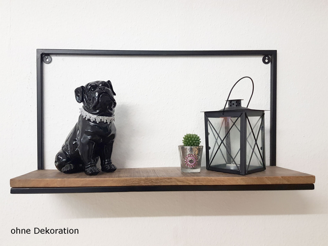 Bücher Regal Wandregal Bücherbord 75 x 40 x 20 cm Liverpool Metall-Gestell schwarz matt Bücher Regal Wandregal Bücherbord 75 x 40 x 20 cm Liverpool Metall-Gestell schwarz matt