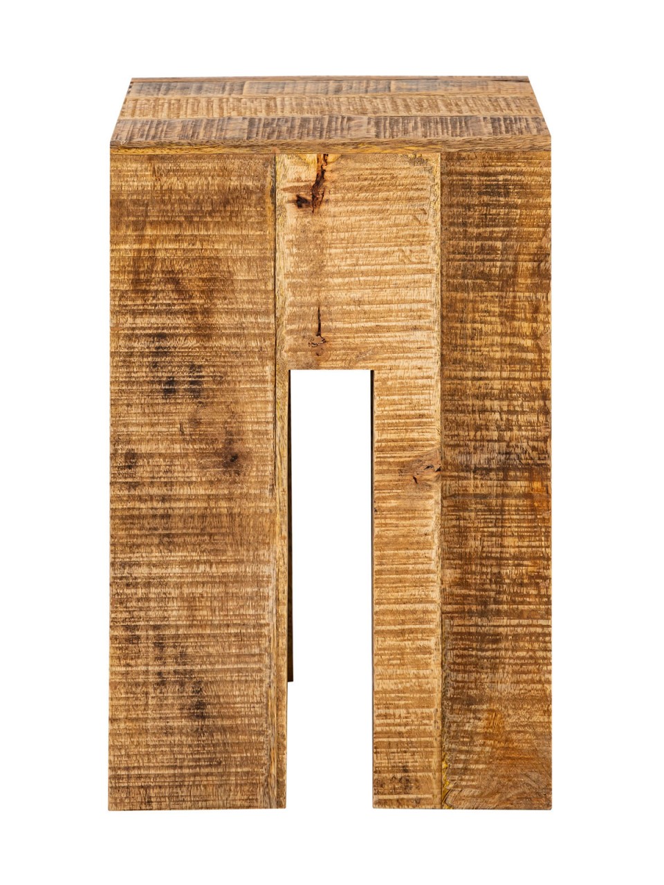 Hocker quadratisch 28 x 45 x 28 cm Blumenhocker Blumensäule Sitzhocker Beistelltisch Mangoholz