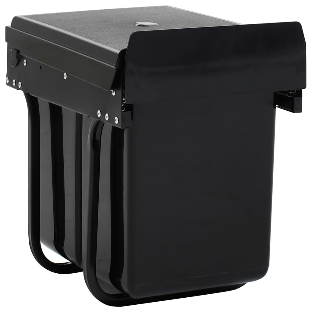Küchenschrank Mülleimer 20 L, ausziehbar, Soft-Close-Mechanismus, effiziente Raumnutzung.