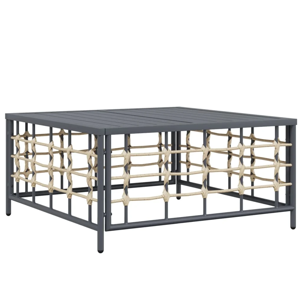 Gartentisch Outdoor-Tisch Terrassentisch 70x70x34 cm Polyrattan