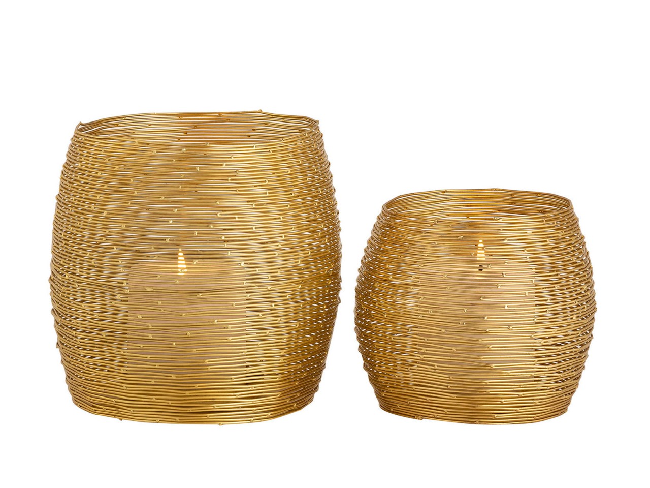 Teelichthalter 12-teilig Set 2 x 6 VE Windlichter Kerzenständer Paris gold o. silber Kerzenhalter