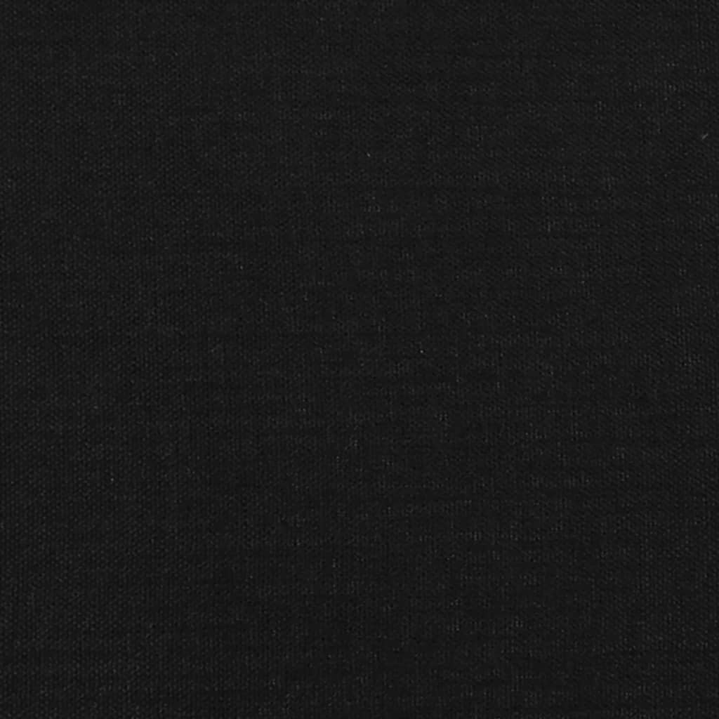 Bettgestell 140x190 cm Schwarz Weiches Stoffdesign für stilvolles Ambiente