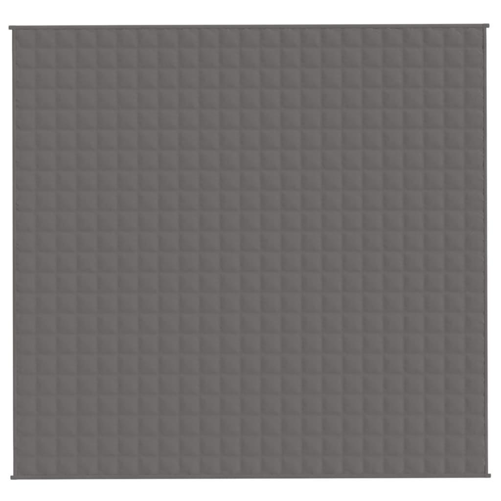 vidaXL Gewichtsdecke Grau 220 x 240 cm 15 kg Stoff