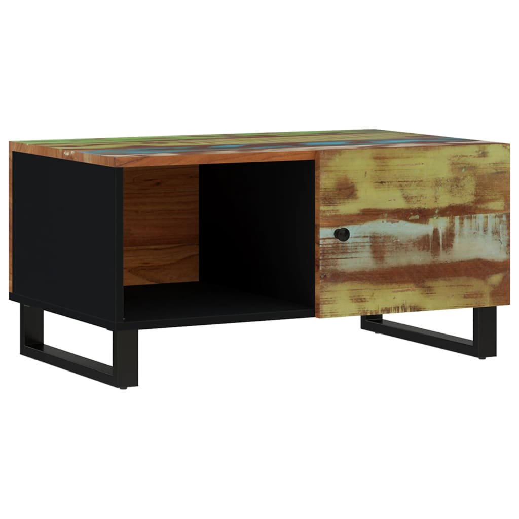 Couchtisch mit Staufach Tür Lowboard 80x50x40cm Massivholz Altholz Ablage Couchtisch mit Staufach Tür Lowboard 80x50x40cm Massivholz Altholz Ablage