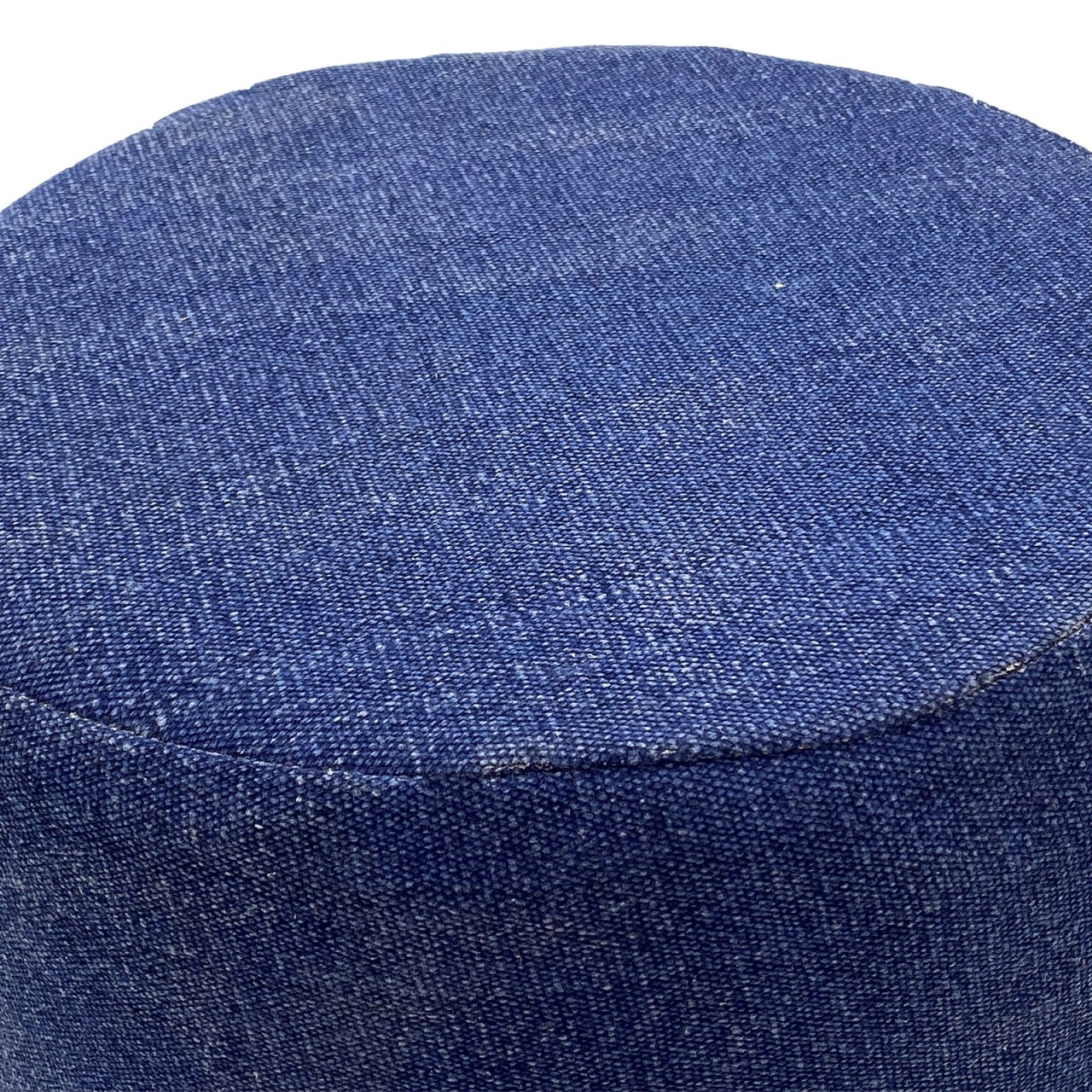 Hocker 2. Wahl Stone Washed Ø 35 cm Höhe 45 cm Sitzhocker Pouf Schemel mit Holzfüßen aus Teakholz