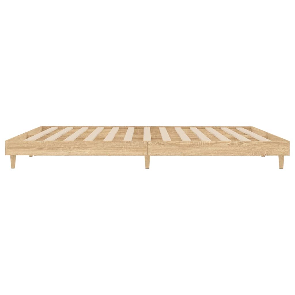 Bettgestell Bettrahmen Queensize Doppelbett Ehe Bett Sonoma Eiche 150x200cm
