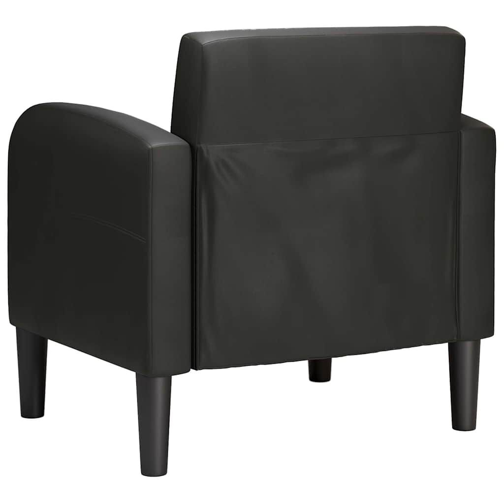 sessel mit Armlehnen Schwarz 54 cm Kunstleder