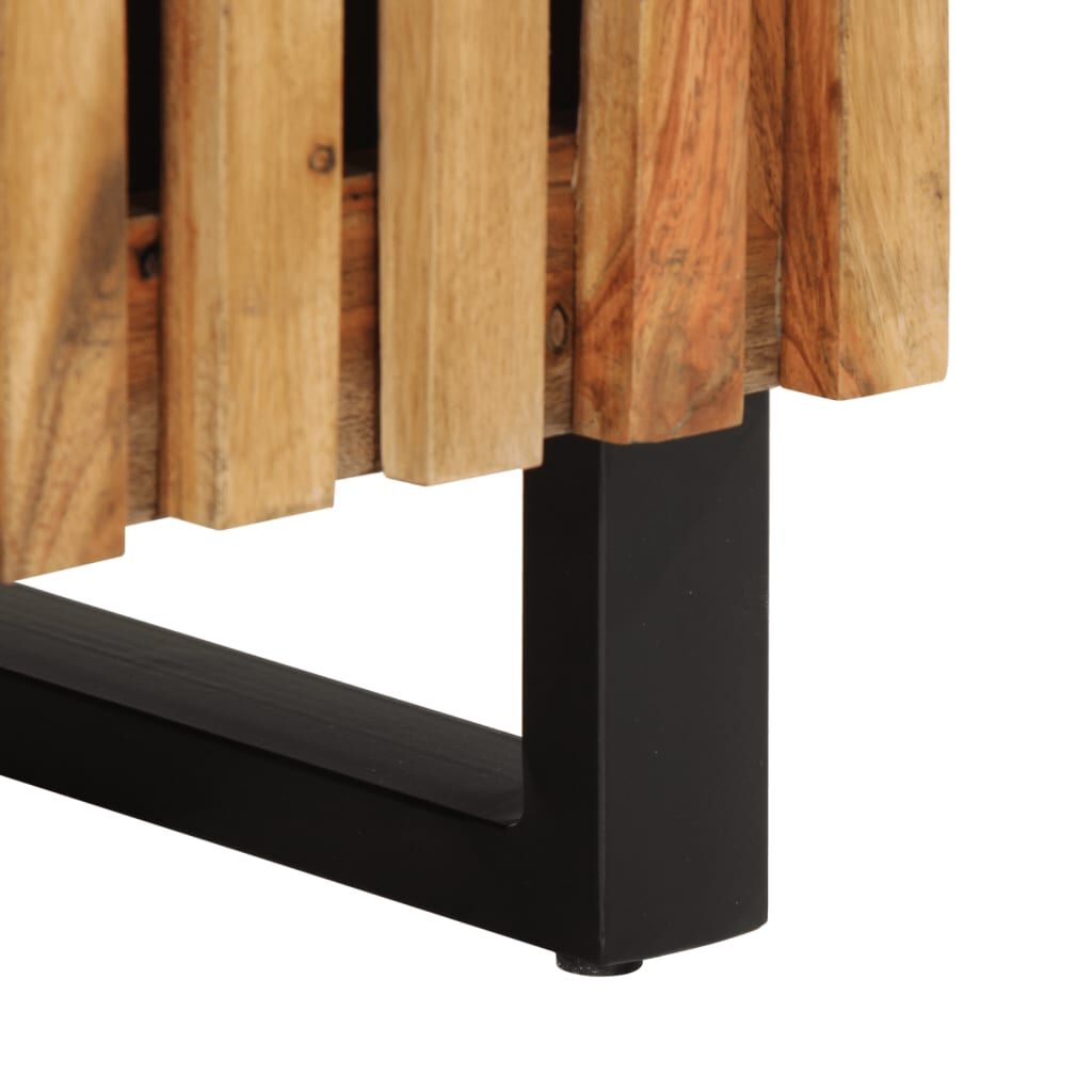 Nachttisch Braun Massivholz Mango Mittel Nachttisch