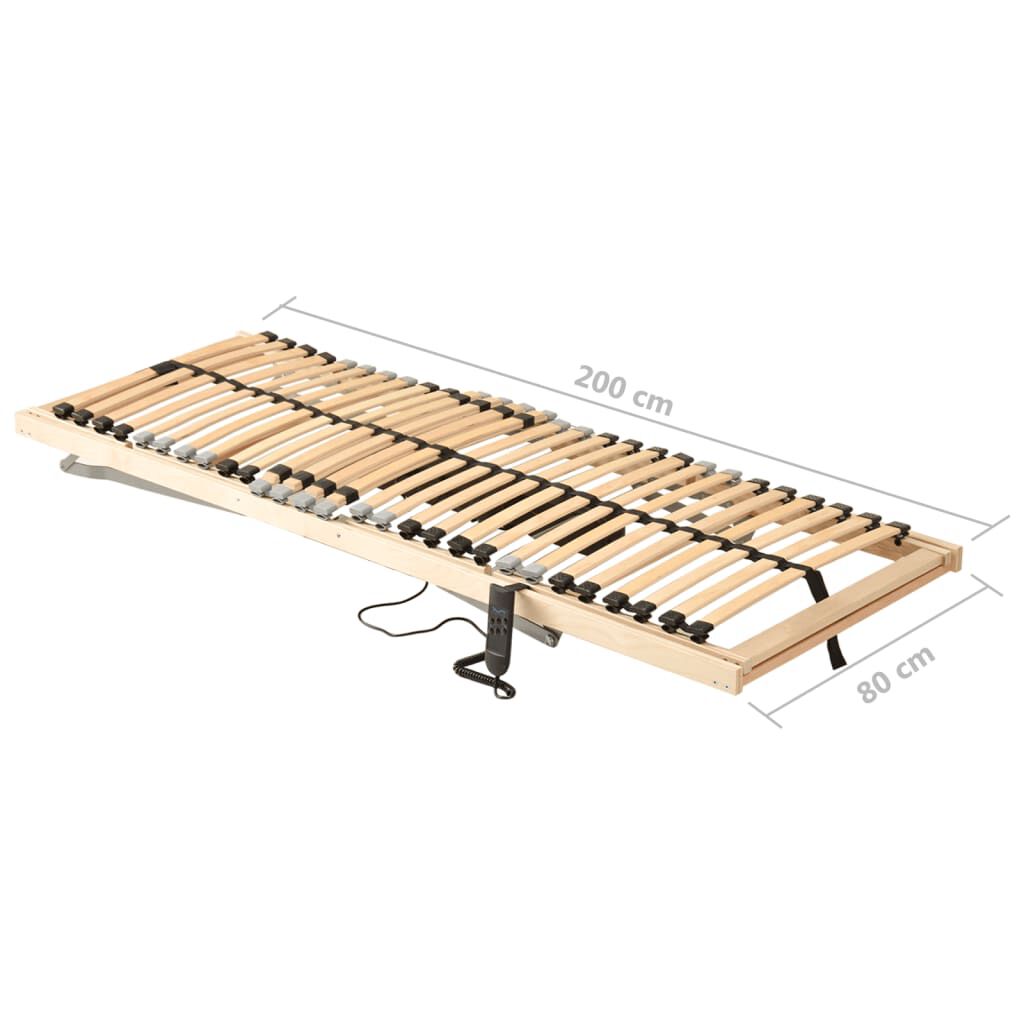 Elektrischer Lattenrost 80x200 cm 7 Zonen mit 28 Latten motorisiert verstellbar