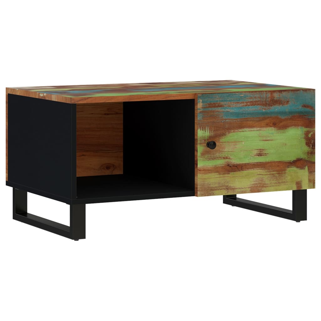 Couchtisch mit Staufach Tür Lowboard 80x50x40cm Massivholz Altholz Ablage Couchtisch mit Staufach Tür Lowboard 80x50x40cm Massivholz Altholz Ablage