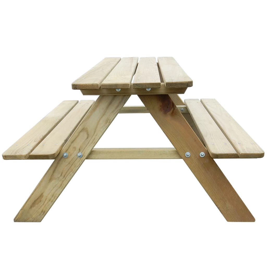 Kinder Picknicktisch 89x89x50cm Holz