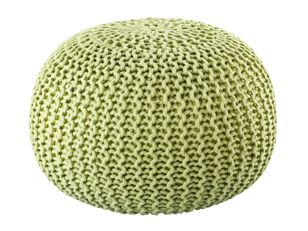 Sitzpouf ø55cm Pouf Strickhocker Strickpouf PREMIUM Innen Terrasse Pool Garten nachhaltig