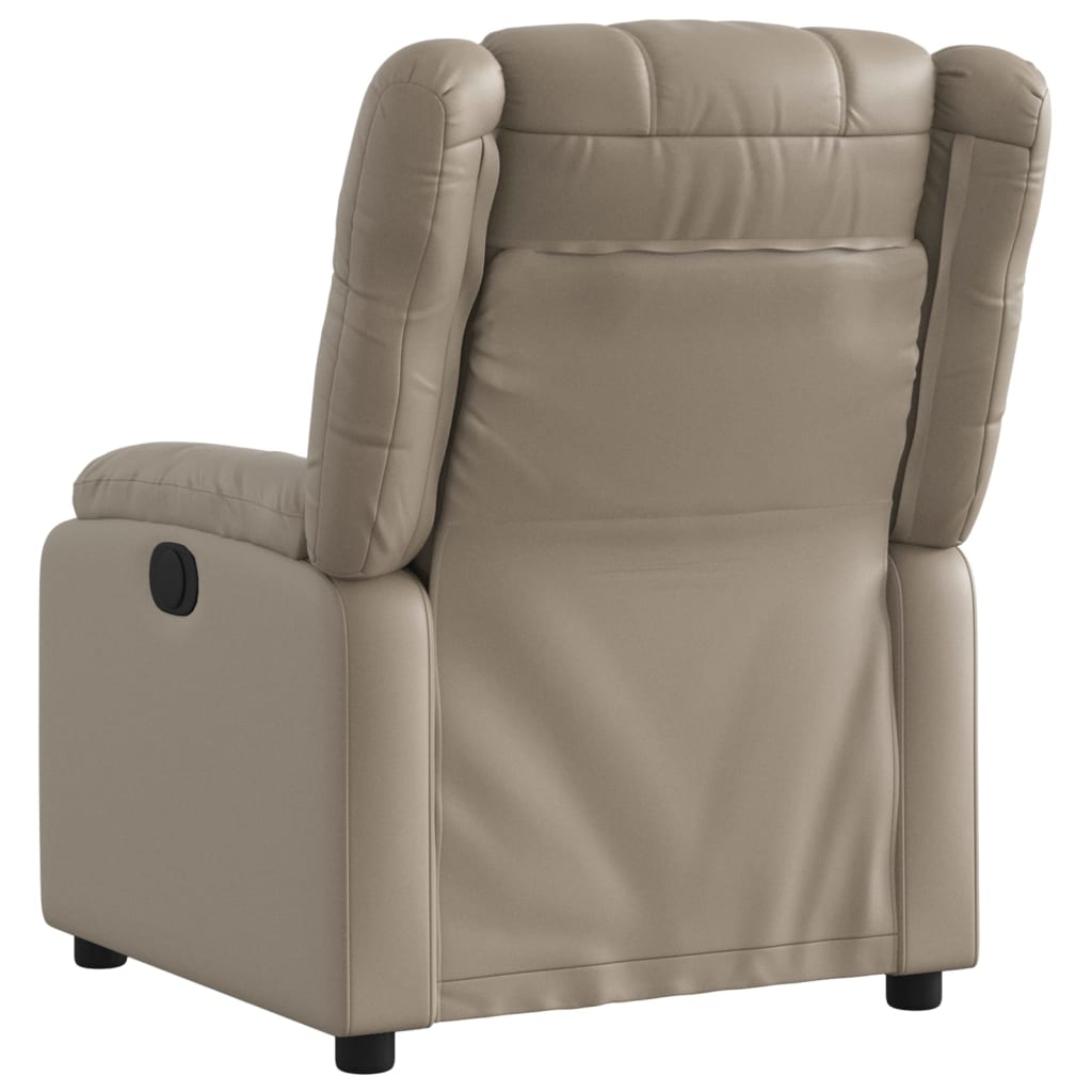 Massagesessel Massage Stuhl Sessel Relaxsessel Fernseh Kunstleder Cappuccino